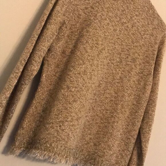 Kate Hill Gold Metallic Cardigan - Size Large - Picture 12 of 13